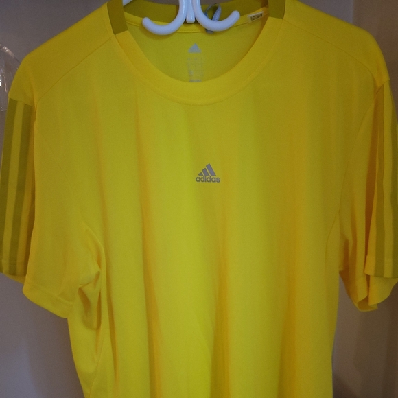 Mens Yellow Adidas Active Shirt - Picture 2 of 5